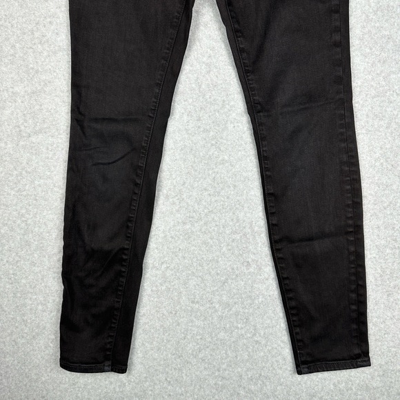 Anthropologie Pilcro And The Letterpress Jeans Sz 28 Mid Rise Black Denim Skinny - Picture 2 of 13